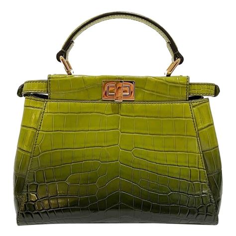 fendi peekabo|fendi peekaboo crocodile.